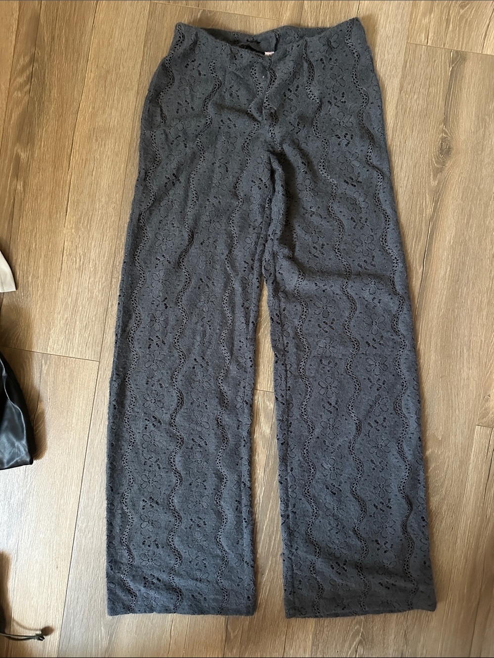 Urban Outfitters Grey Lace Overlay Pants